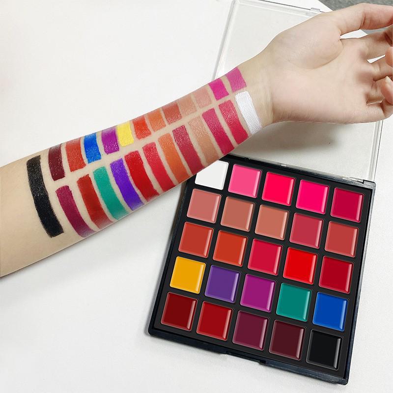 25-Color Matte Lipstick Palette: Waterproof & Moisturizing Lip Gloss Set