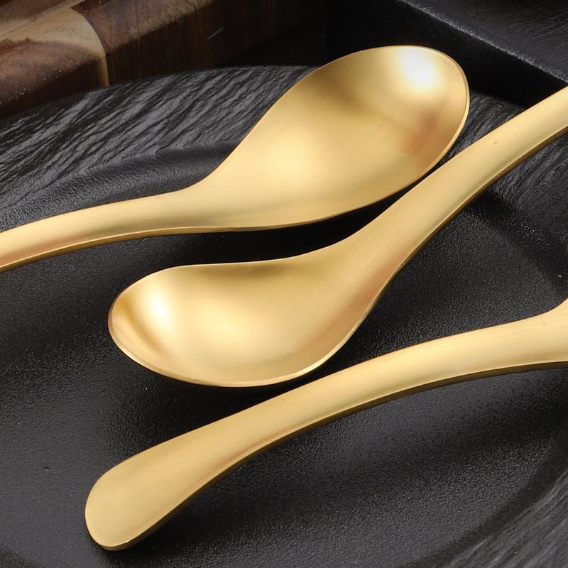 304 Stainless Steel Deepen Soup Spoon Thicken Children Rice Spoons Durable Serving Ladle Tableware Kitchen Accessories