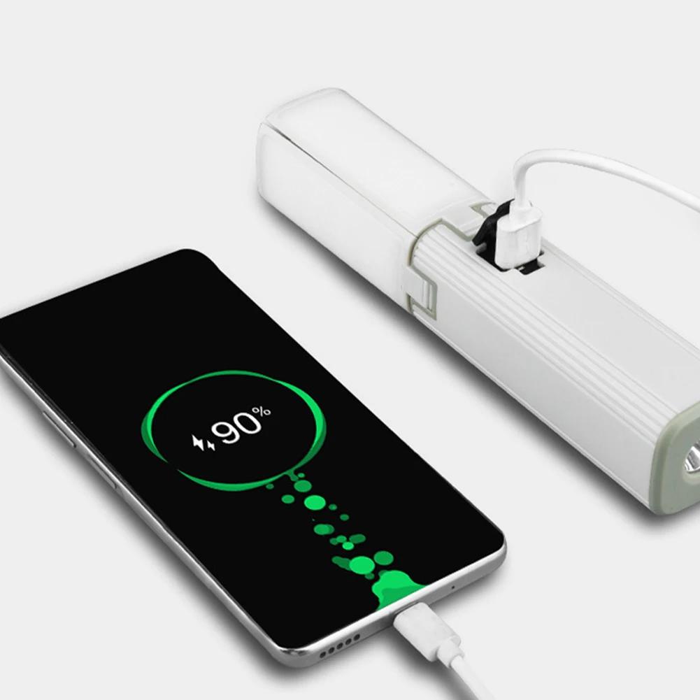 Outdoor Multifunctional Folding Camping Lamp Tent Atmosphere Lamp Handheld Hanging Lamp Portable Lighting Lamp USB Rechargeable