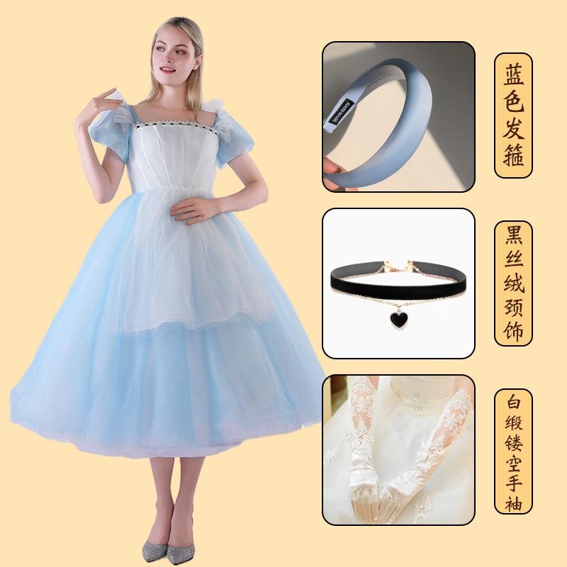 Snow White Ariel Anna Cinderella Bell Elsa Dress Adult Performance Costume