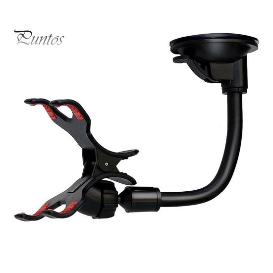 

Автомобильный держатель для мобильного телефона, универсальный вращение на 360 градусов, двойной зажим, автомобильное крепление на лобовое стекло, подставка для сотового телефона для рабочего стола чёрный