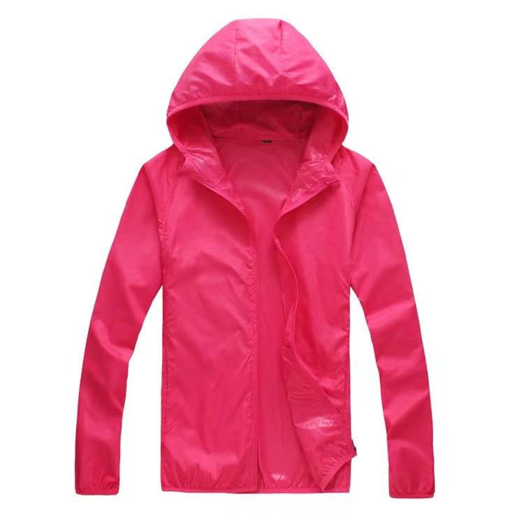 Herren Frühling und Sommer Dünne Abschnitt Kapuzen Plus Size Hautmantel Leichter Abschnitt Outdoor-Sport Sonnenbekleidung