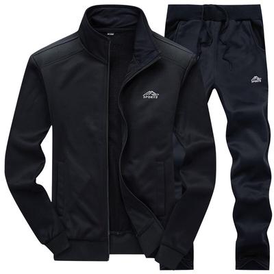 Autumn Men Sportswear Suits Jmale Hooded Tracksuit Set Two -Piece Set