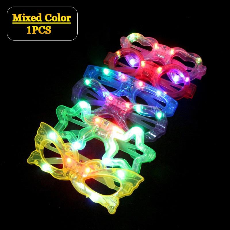 

1-60PCS Glow in The Dark Glasses Bulk Led Light Up Glasses Wedding Decor Party Favors Glow Glasses for Kids Adult Party Supplies