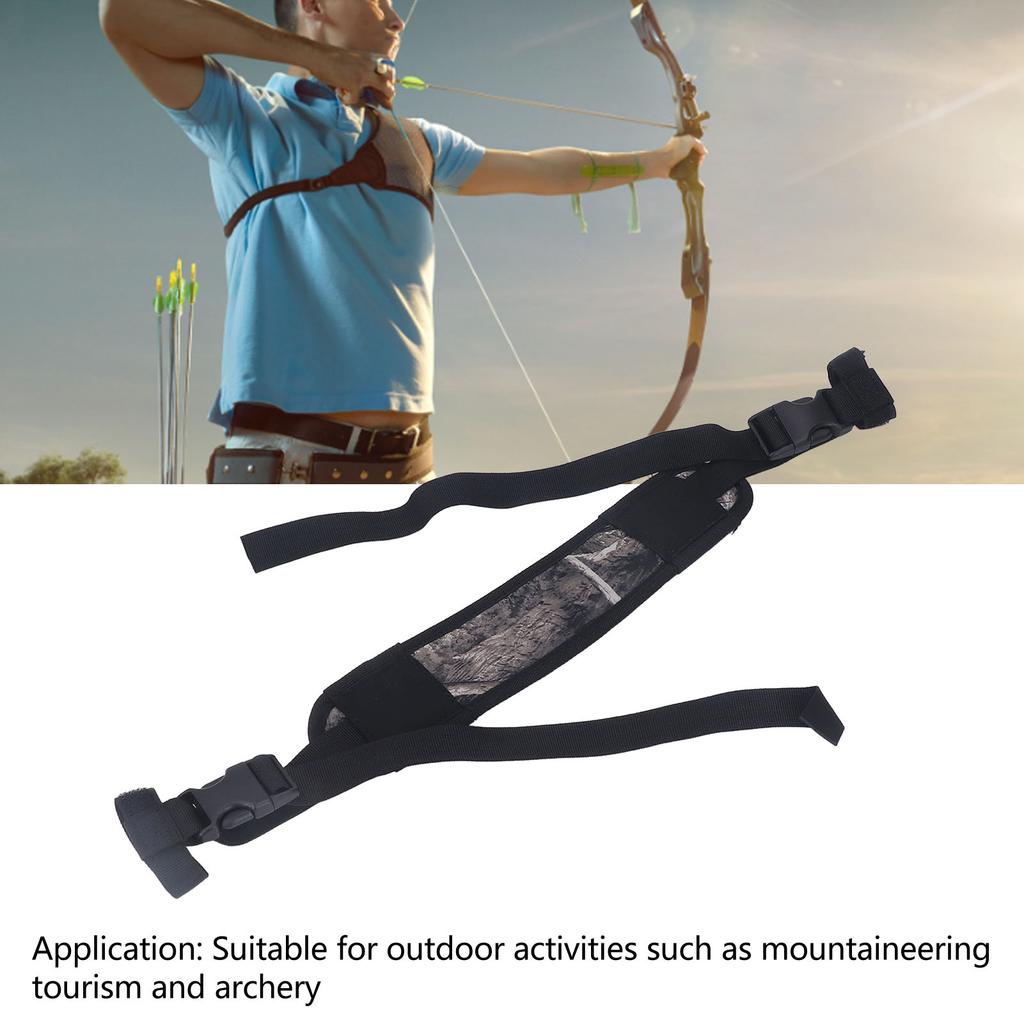 Compound Bow Shoulder Belt   Hands   Oxford Cloth Shock Absorption Archery Shoulder Belt Strap Holder