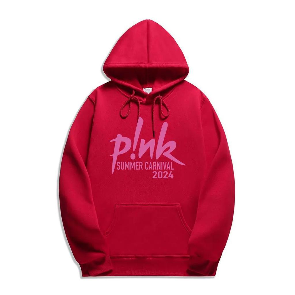 P! Nk Pink Singer Carnival 2024 Tour New Printing Hoodies Men Fashion Sweatshirts Women Casual Harajuku Streetwear Pullovers