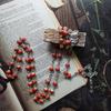 Vintage Ceramic Beads Rosary Necklace Jesus Christ Crucifix for Cross Necklaces for Women Jewelry Charm Prayer Gifts