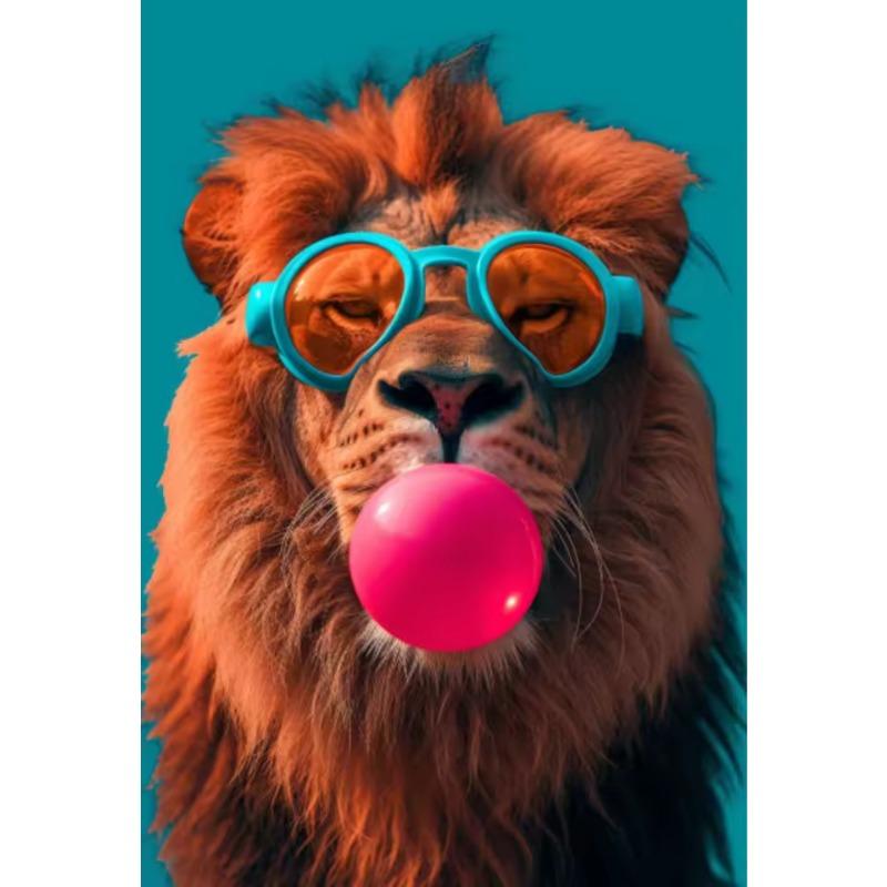 

Jaguar Bunny Bear Giraffe Zebra Canvas Painting Modern Fashion Animals Poster Prints Colorful Wall Art Picture Office Home Decor 21cm×30cm NoFrame