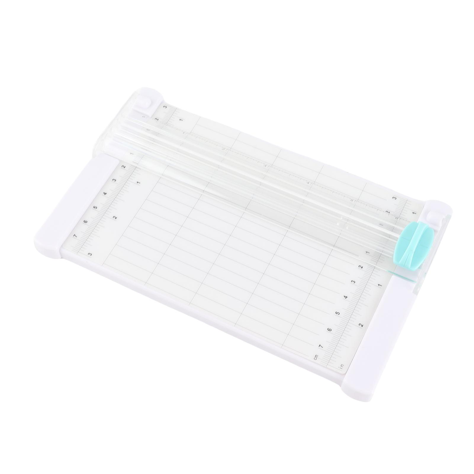 

Mini Paper Trimmer Cutter 6 Inch 152mm Cut Length Desktop Paper Cutting Machine with Security Cutter Head Side Ruler