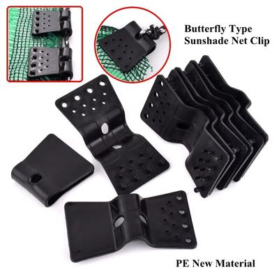 1~100pcs Butterfly Sunshade Net Clip Home Fence Installation Hook Greenhouse Film Sun Shading Net Clamp Outdoor Tent Hang Tongs