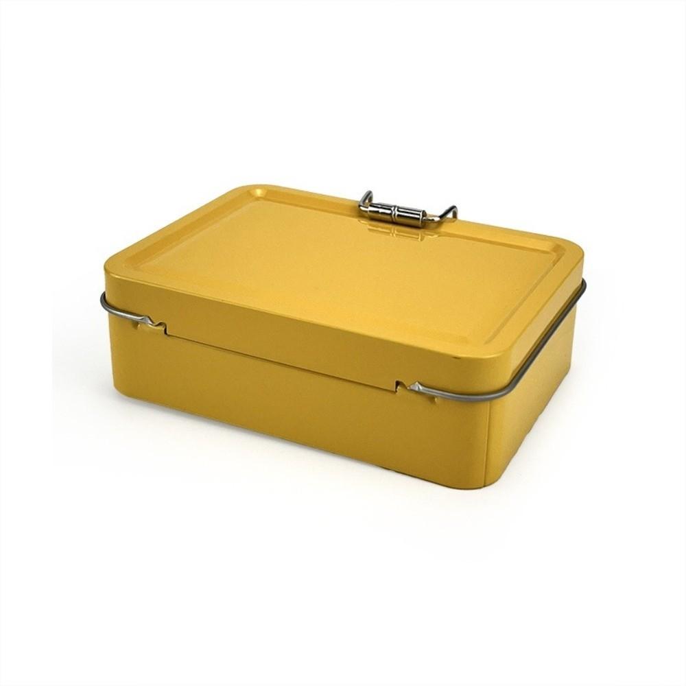 Solid Color Buckle Iron Box Metal Fishhook Organizer Case  Fishing Accessories