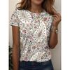 Women's T Shirt Graphic Paisley Vintage Stylish Casual Short Sleeve Crew Neck Regular Tops Daily Weekend Beach Wear Print Summer