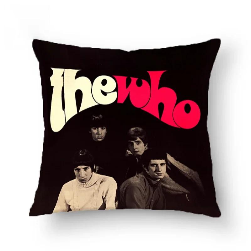 The Who Pillowcase Sofa Cushions Pillows Covers Home Decorative Cushion Cover 45*45 Double Sided Printing Square Pillow Cases