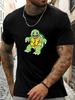 Unisexs Basic Cotton Crew Tee Cartoon Smiling Turtle Zf Initial Letter Cute Animal Print Casual Street Male Daily Short Sleeve Top