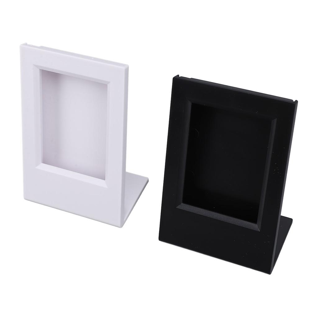 2pcs L Shape Photo Frame Acrylic Collectible Decoration Simple Ideal Present Slanted Picture Frame f