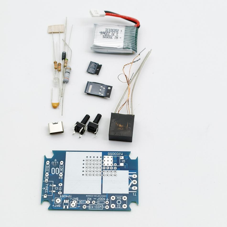 Rechargeable DIY Arc Lighter Kit - High-Voltage Ignition Module with Electronic Components