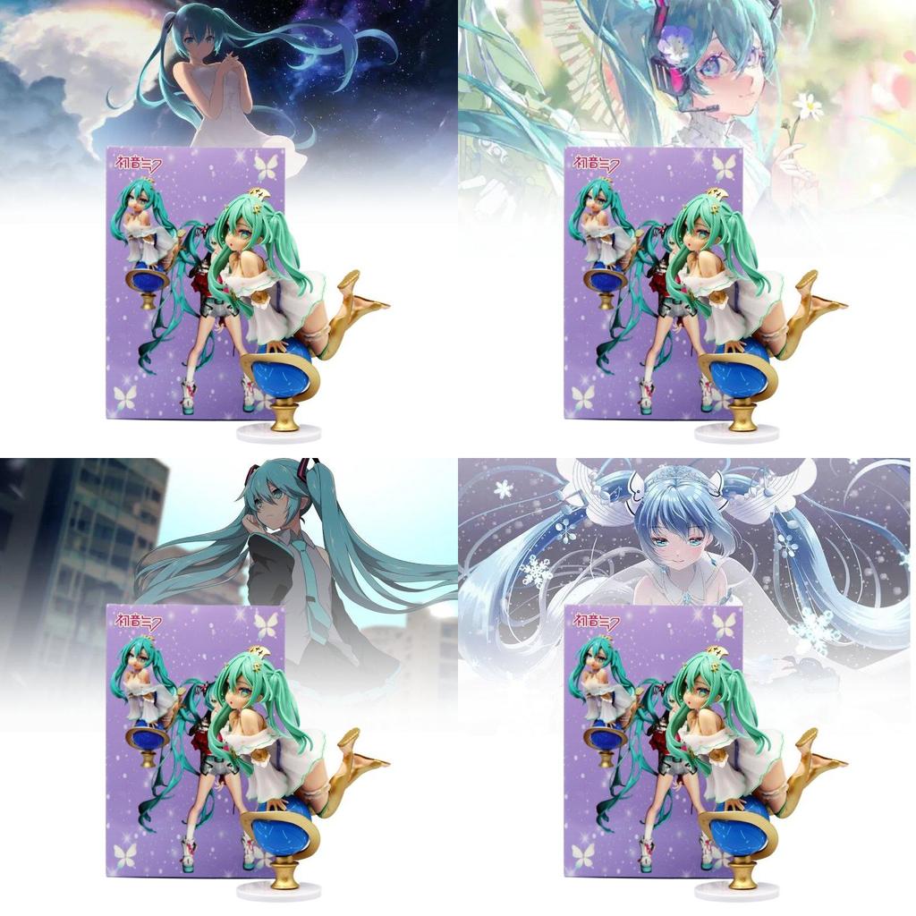 Stunning Hatsune Miku Figurine With Globe Design Perfect For Collectors And Fans