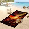 Germany Football Print Beach Towel Quick Dry Super Absorbent Soft Bath Towel for Swimming Beach Travel Fan Souvenir Gift