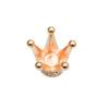2/3Pcs Mini Gold Crown for Dollhouse  Alloy Rhinestone Princess Tiara Model Toys Accessories