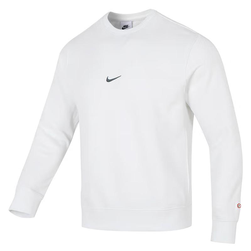 Nike Totenkopf-Print Sportlich Lässig Rundhals-Pullover Langarm-Sweatshirt Herren-Sweatshirt Weiß HQ4953121