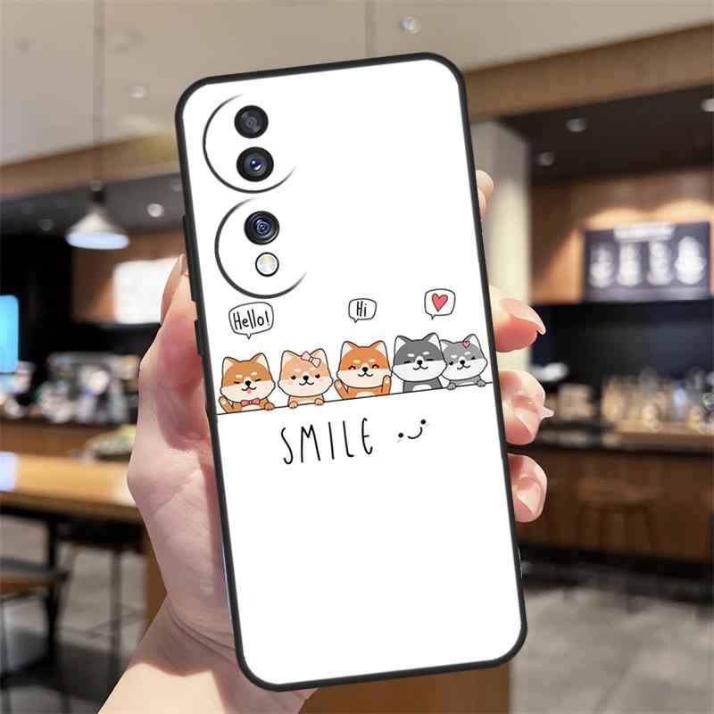 Animal Shiba Inu Case For Honor Magic 8 Lite 5 6 7 Pro Honor Win RT 400 200 50 70 90 X8c X9a X9b X9c X9d Cover