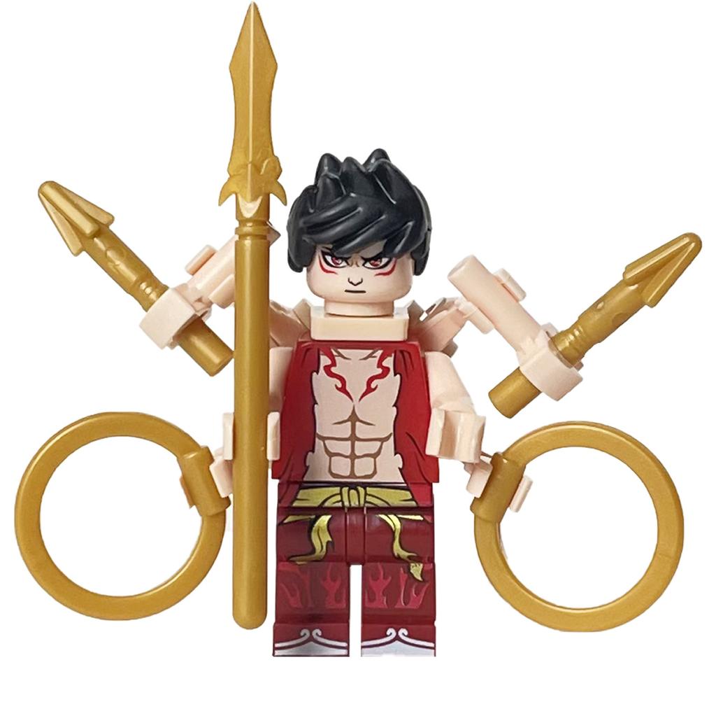 Ninja Warrior Superhero Doll With Weapon Single Building Block Assembly Toy