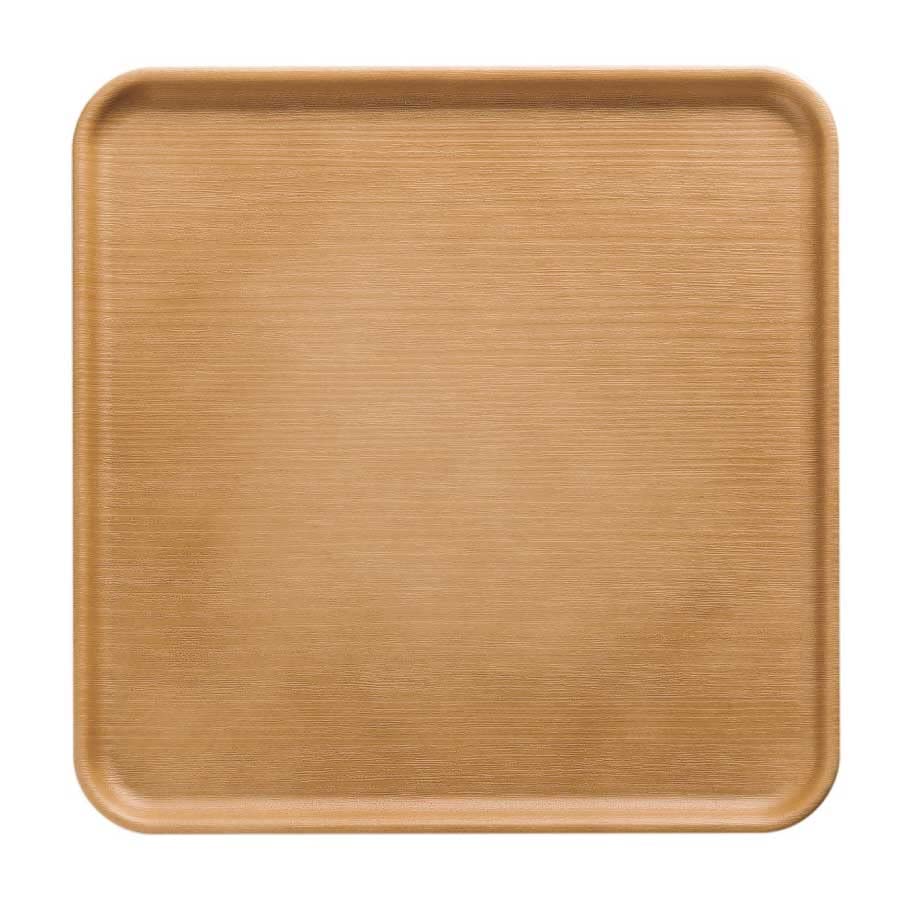 

Showa NH home 24cm Square Made in Lightweight and 4979480 Tray, Natural, Japan, Shatter-Resistant,
