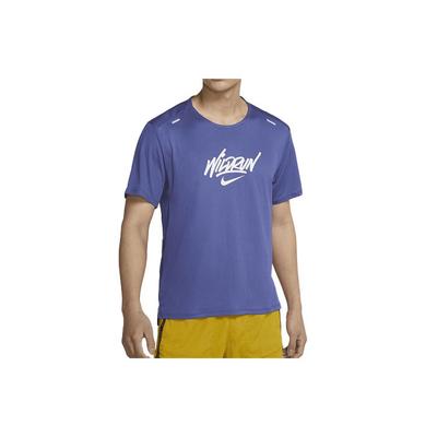 Athletic Running Casual Crew Neck Short Sleeve T-Shirt Men Tops Dark-Purple Gray DA1169-510