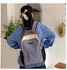 Large Capacity Color Block Lightweight Casual Backpack - Fashionable, Versatile, and Load-Reducing for Outdoor Travel and School