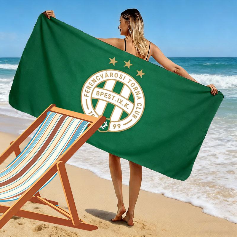 Ferencvárosi Torna Club Print Beach Towel, Large Soft Quick Dry Towel for Beach Camping Swimming