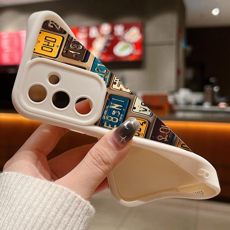 Nummernschild Druck Stoßfestes Mattes Case Für Samsung S25 Ultra S24 FE S23 A56 A36 A16 A15 A55 A35 Objektivschutz TPU Weiche Silikon Handyhülle