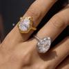 Youthway Classic Big Water Drop Zircon Rings For Women Minimalist 18K Gold PVD Plated Stainless Steel Rings Fashion Jewelry Gift