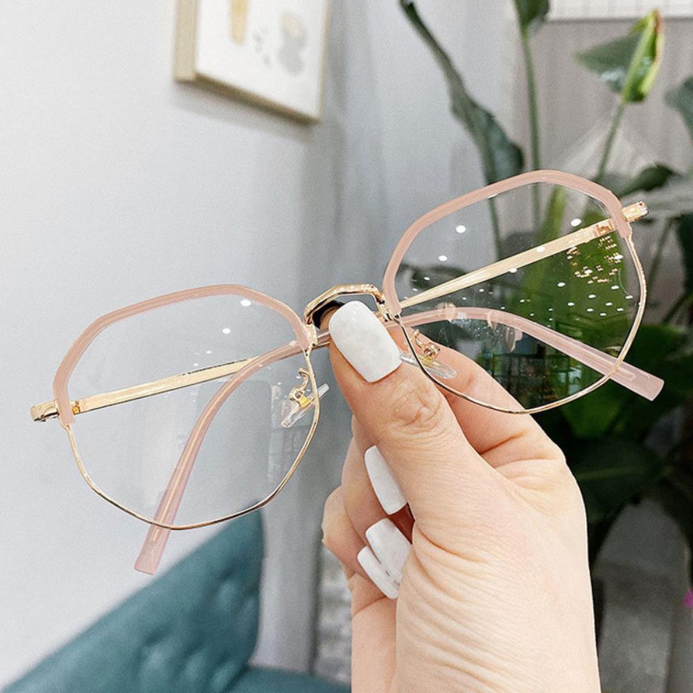 New Anti-Blue Myopia Glasses Women&Men Big Oversized Glasses Frame Nearsighted Prescription Glasses -1.0-1.5-2.0 To -6.0