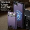 For iPhone 8 Plus 5.5 inch/iPhone 7 Plus 5.5 inch Magnetic Case JEEHOOD J10 Leather Back Phone Cover with Detachable Card Holder Kickstand