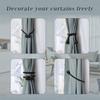 2Pcs INS Window Curtain Buckles Rhombus Magnetic Curtain Strap Curtain Holders  Home Decoration