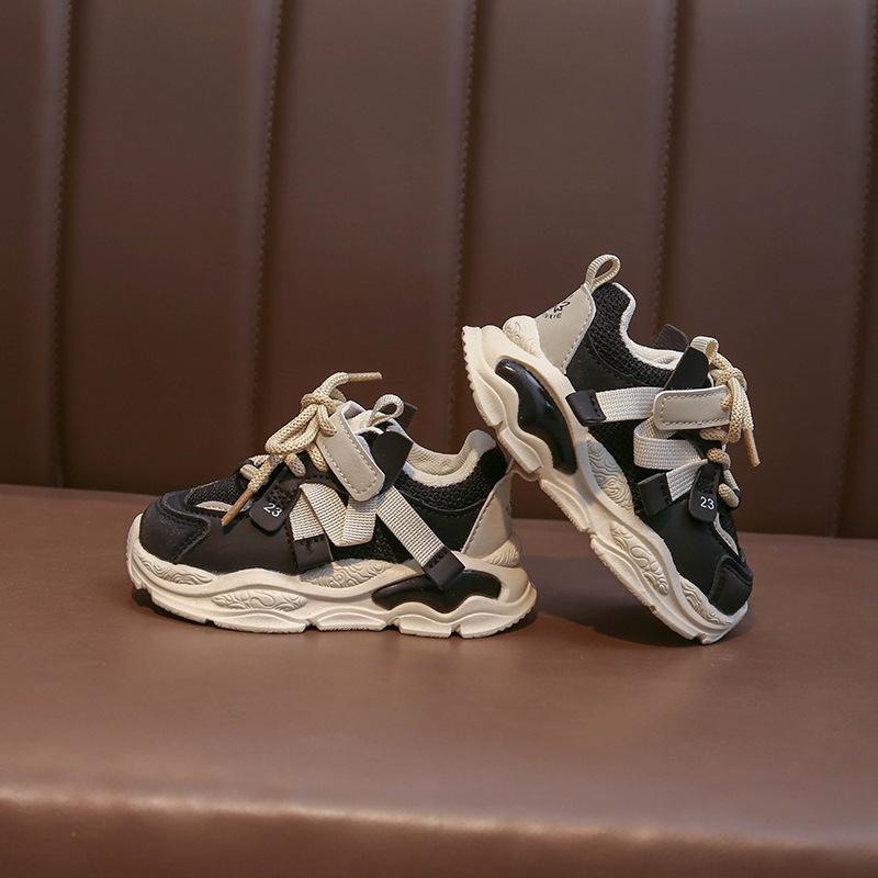 Children's sneakers 2025 spring and autumn season new girls' dad shoes baby soft-soled boys' shoes breathable mesh shoes