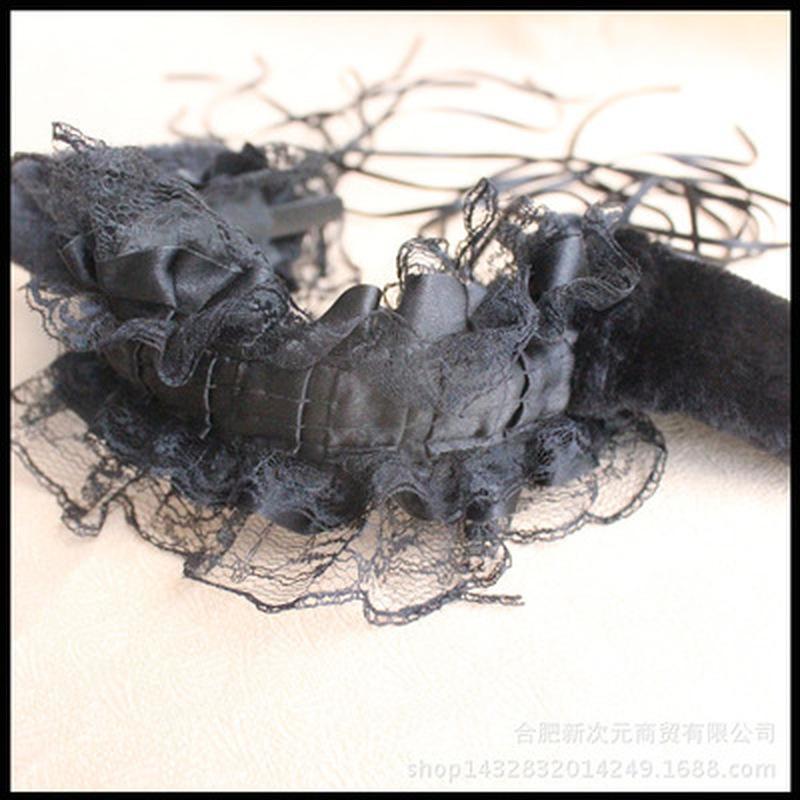 Japanische Mädchen Spitze Glocke Katze Ohr Hoop Lolita Maid Stirnband Nette Anime Cosplay Lolita Haar Zubehör