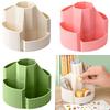 360 Degree Rotating Pen Holder Desk Organizers Pencil Holder 5 Compartments Art Supply Organizers Makeup Supplies Holder