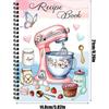 Blank Recipe Book,100 Sheets Family Recipe Book | Empty Cookbook Handwritten Cooking Planner for Recording Baking