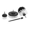 4Pcs Drill Brush Car Detailing Kit with Extend Attachment Power Scrubber Set for Cleaning