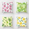 Fruit Print Pillow Case Strawberry Lemon Cushion Cover 45x45cm Home Decor Sofa Chair Car Throw Pillow Waist Cushion Cover