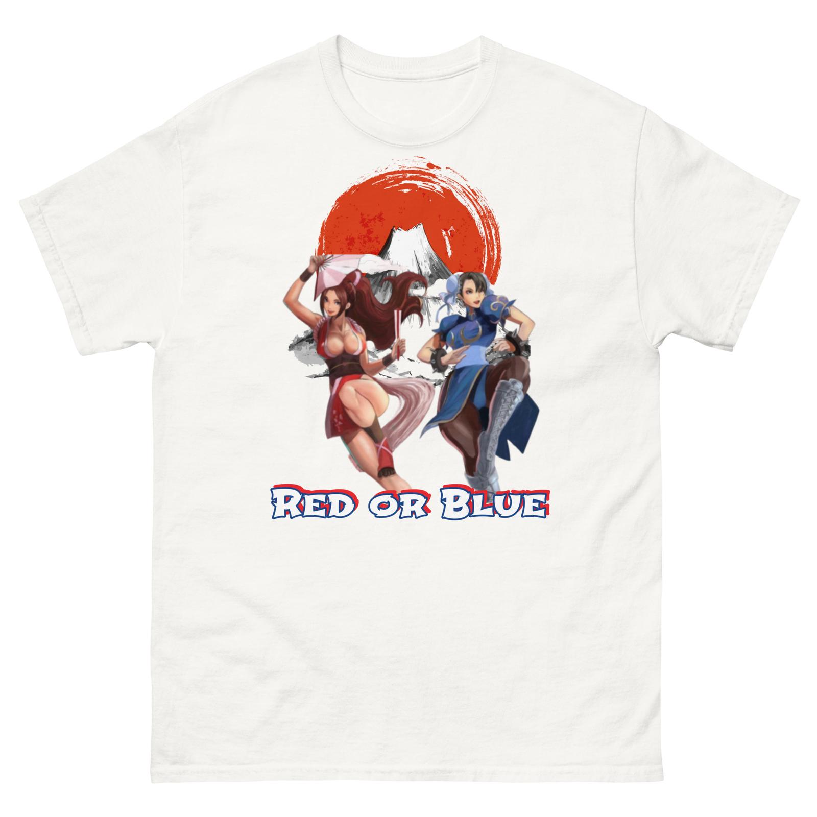 Mai Shiranui vs Chun-Li Graphic Tee, Vintage Gamer T-Shirt Mens Womens Tees Top, Street Fighter Tee 2XL
