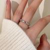 Stone Opal Fashionforward Colorful Ring Adjustable Design For Women Modern