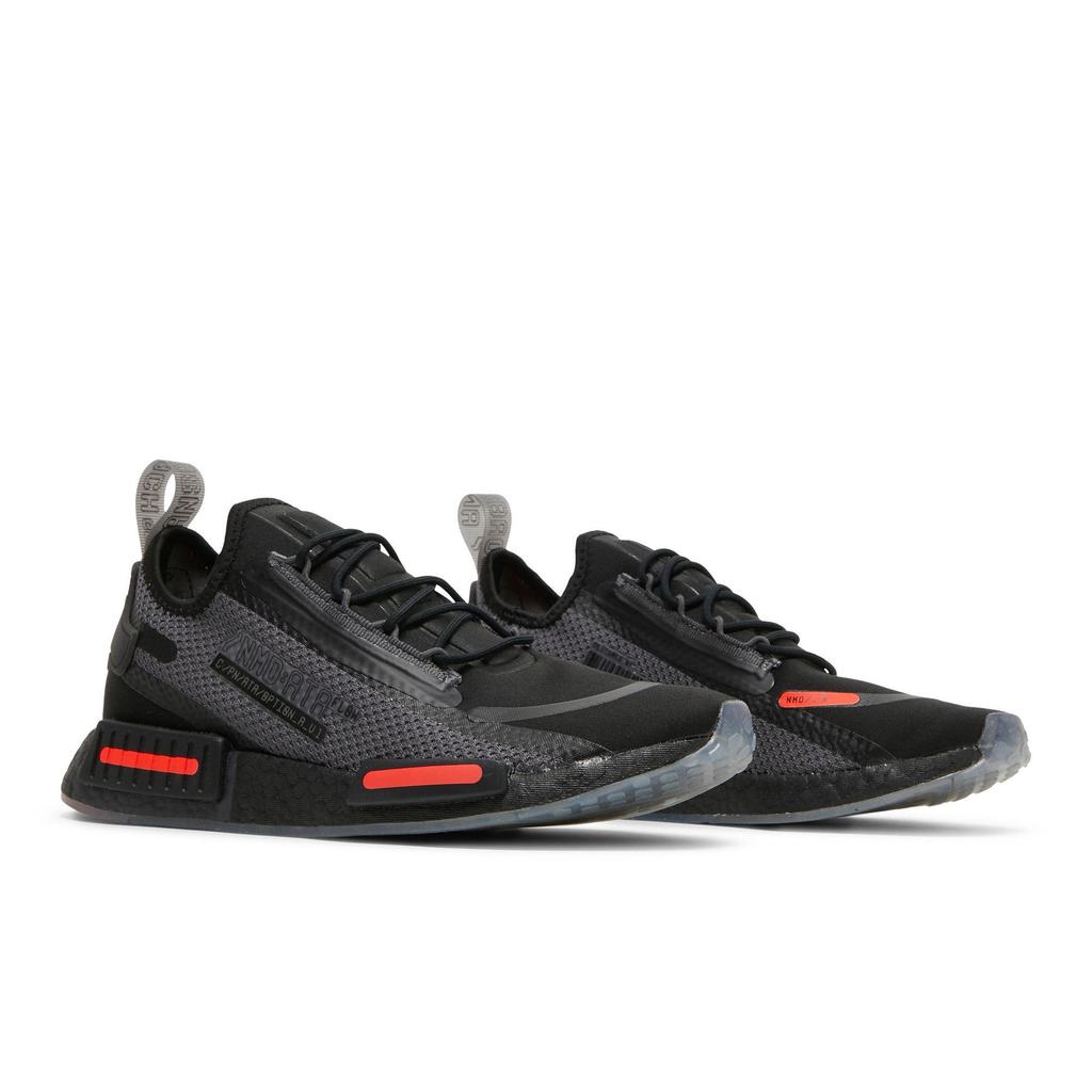 adidas NMD_R1 Spectoo 'Black Solar Red' (Unisex) Core Black / Grey Five / Solar Red Casual Shoes FZ3204