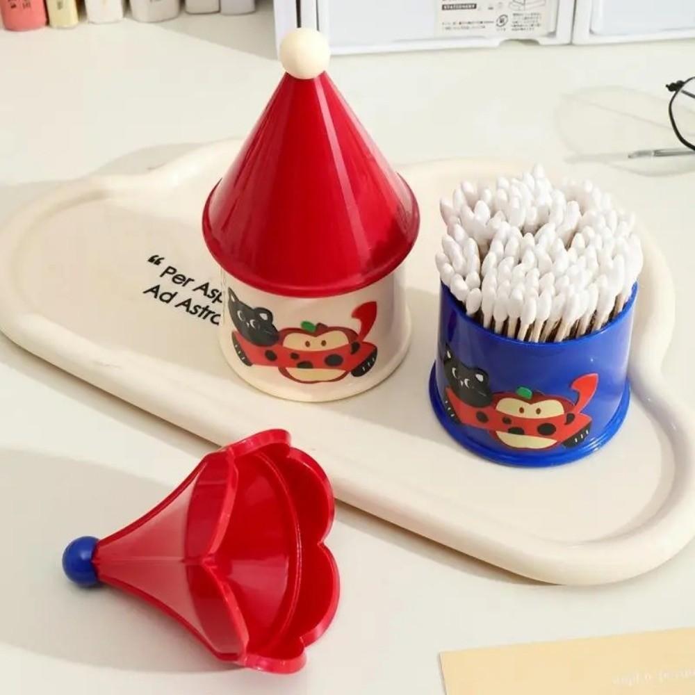 Plastic Toothpick Box Household Storage Box Cute Cotton Pad Box  Jewelry Containers