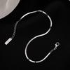 Versatile S925 Sterling Silver Anklet for Girls - Simple, Stylish Foot Chain for Summer and Autumn