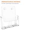 A4 Size Brochure Holder Plastic Flyer Display Stand Durable Filing Magazine Rack  Locker