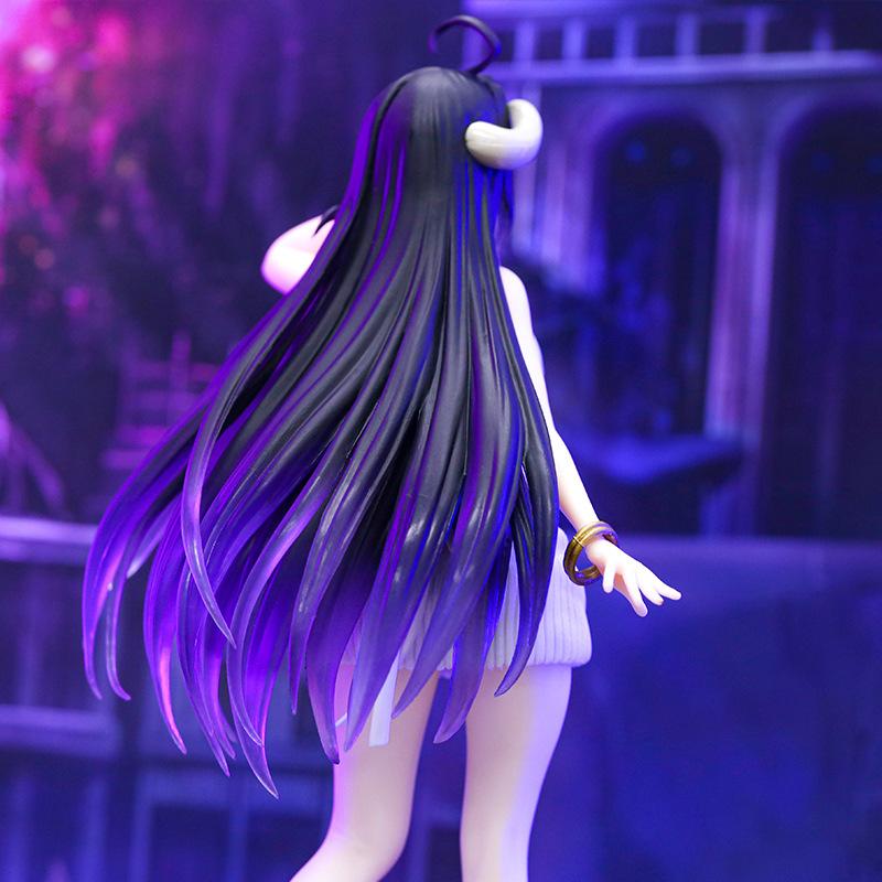 21cm Overlord Albedo Anime Figure Woolen Dress Albedo Action Figure Ainz Ooal Gown Figurine PVC Model Toys Doll Adult Collection
