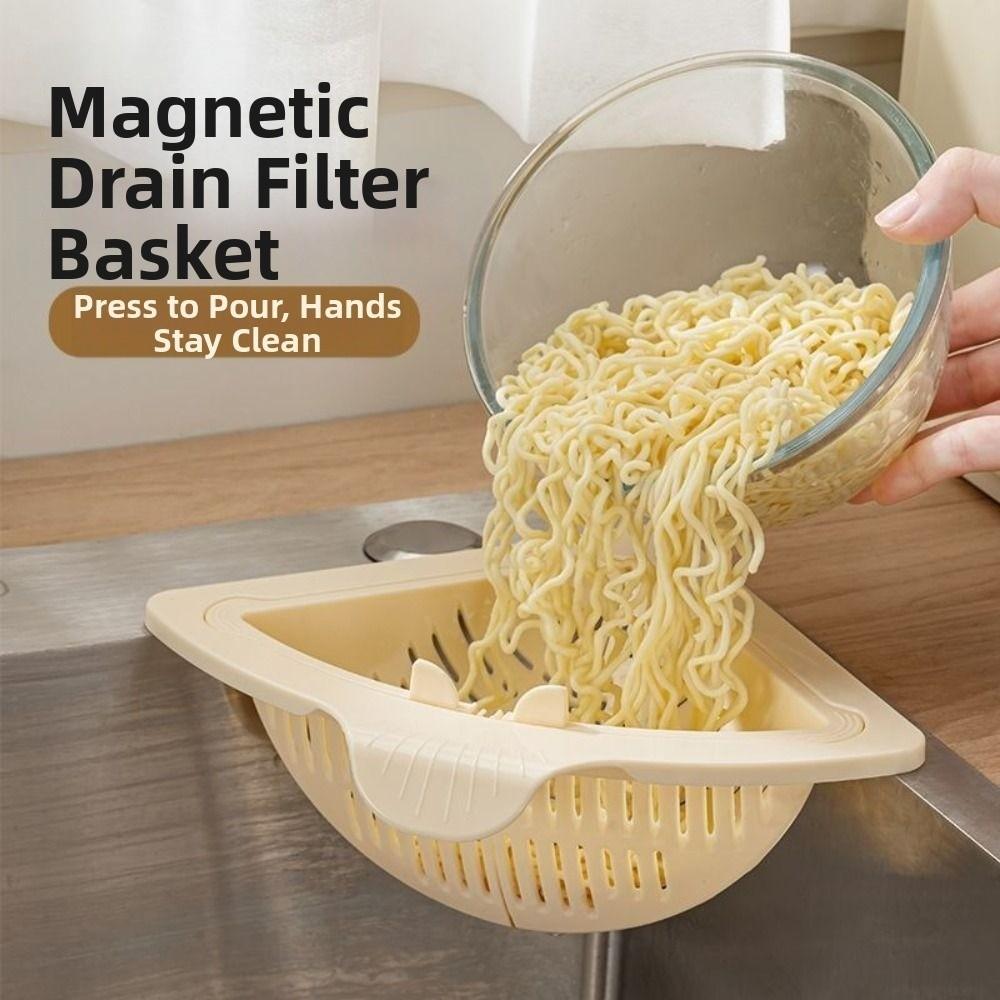 Creative Sink Strainer Basket Triangle Food Residue Separator  Kitchen Accessories