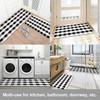 1PC Checkerboard Pattern Kitchen Rugs Non-Slip Door Mats Pop Design Living Room Rugs Bath Mat Carpet for Home Sink Laundry Decor